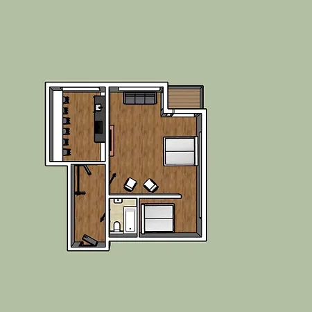 Stilvolles Fuer Bis Zu 6 Gaeste - Balkon & Parkplatz Apartment